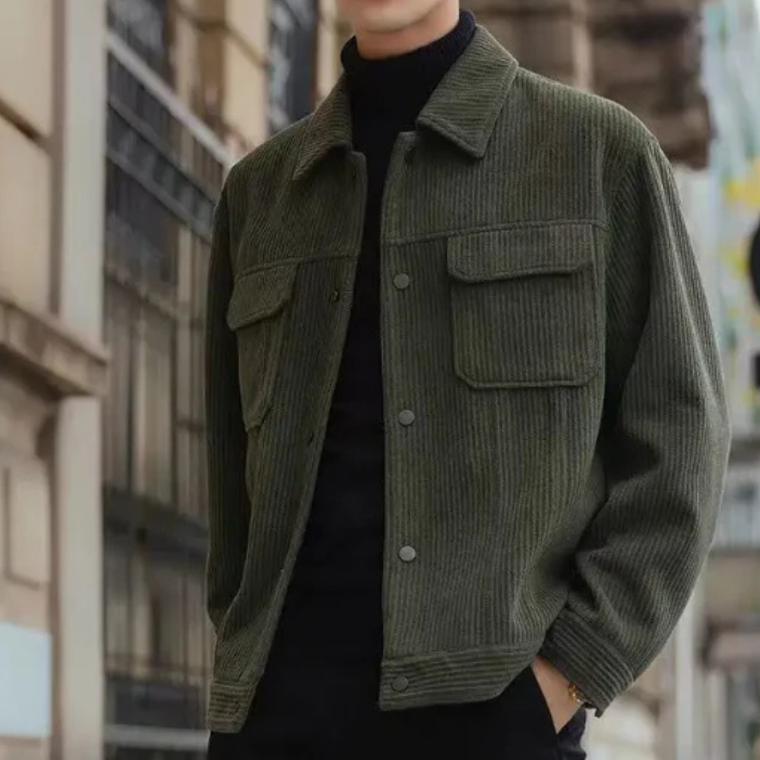 Levoire | Veste En Corduroy Pour Hommes Style Vendange