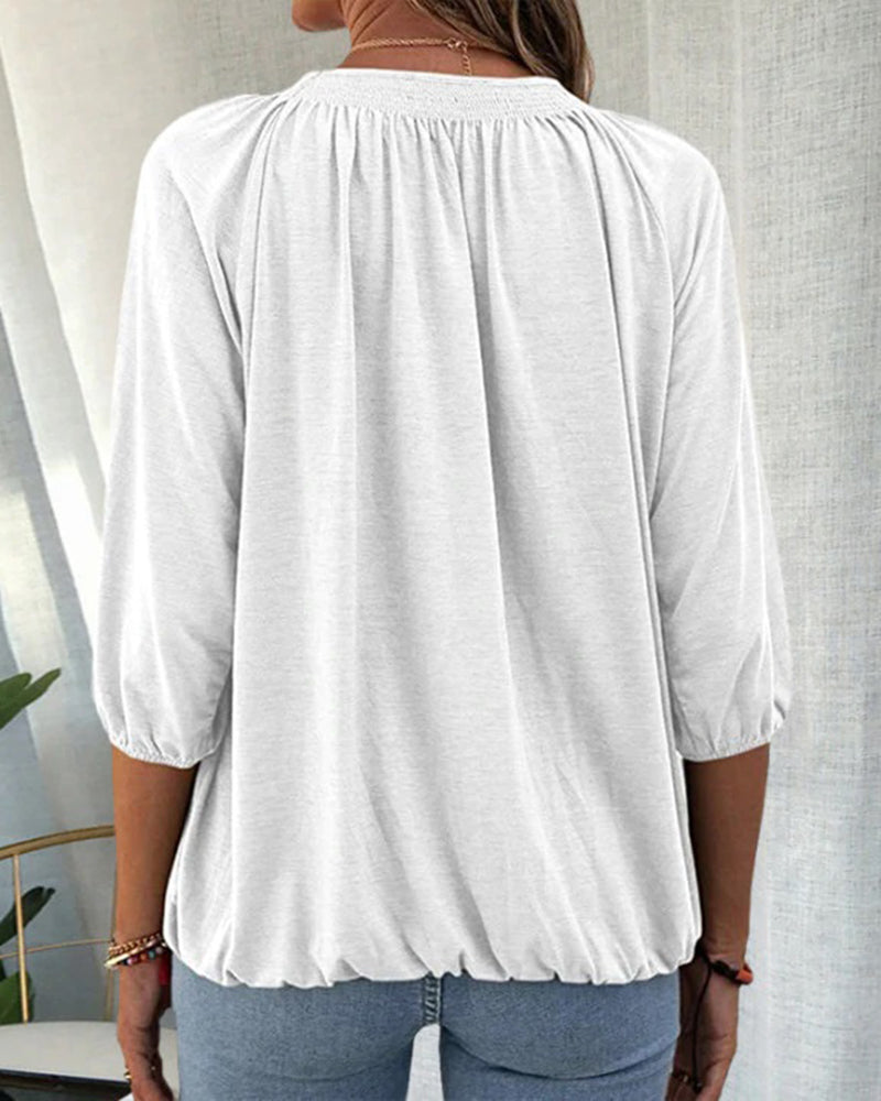 Levoire | Élégante chemise à col rond
