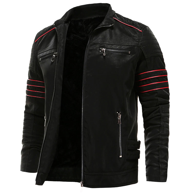 Levoire | Veste En Cuir De Haute Qualité Avec Coupe Moderne Noir