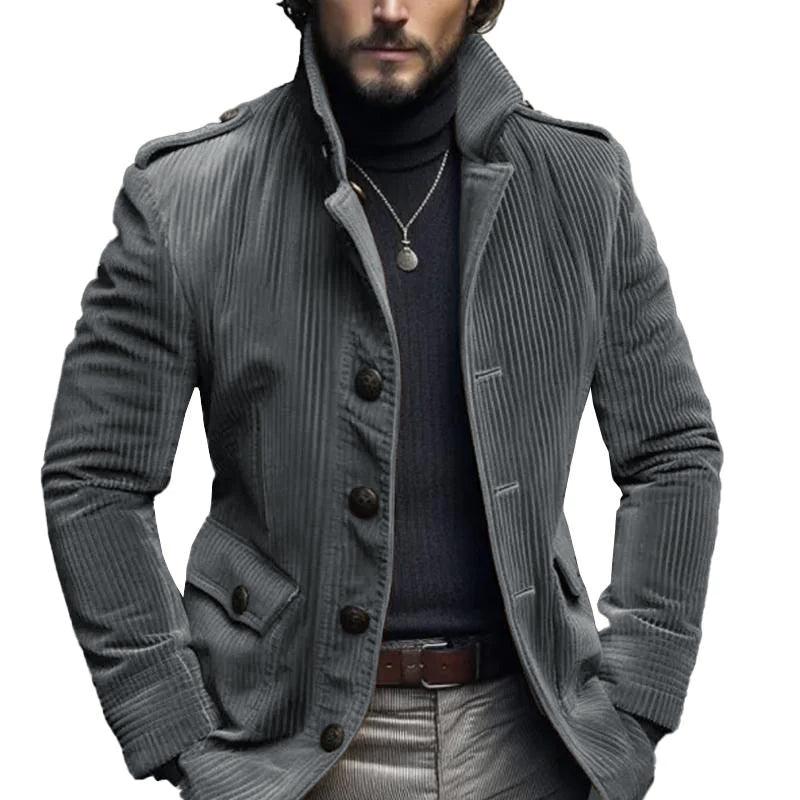 Levoire | Blazer Élégant de Style Vintage Gris