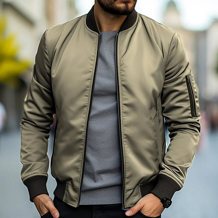 Levoire | Veste Bomber Élégante Kaki