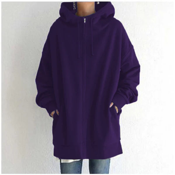 Levoire | Surdimensionné Sweat À Capuche En Laine Lila