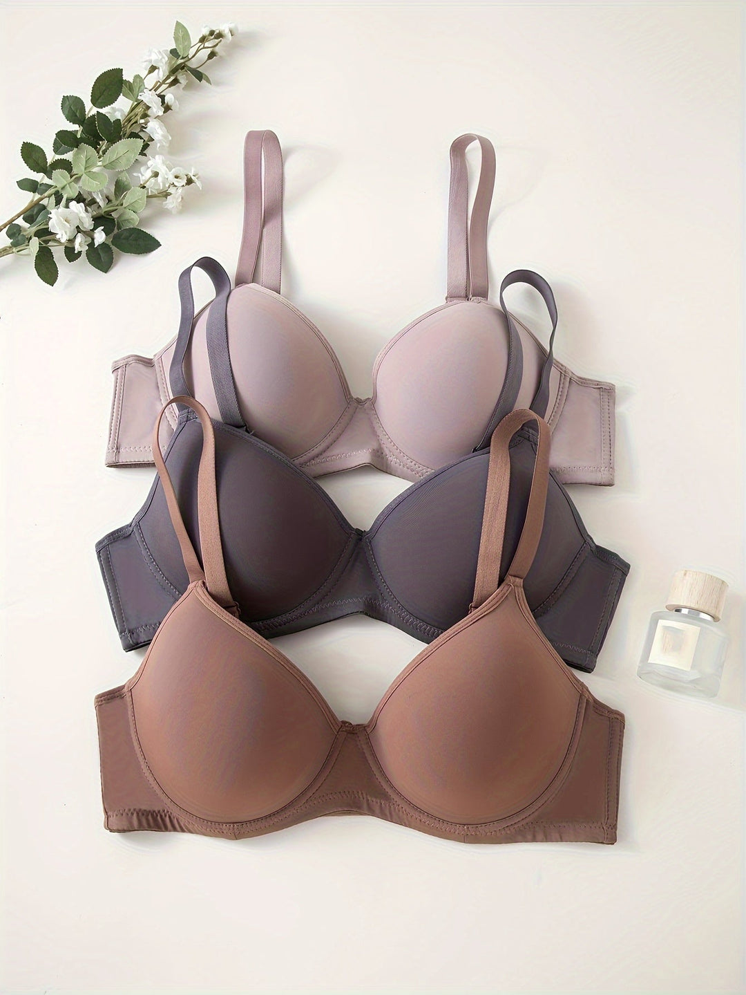 Levoire | Soutenu 3 Pièces Sans Couture Anti-Rejet Push Up Soutien-Gorge Couleur de mélange