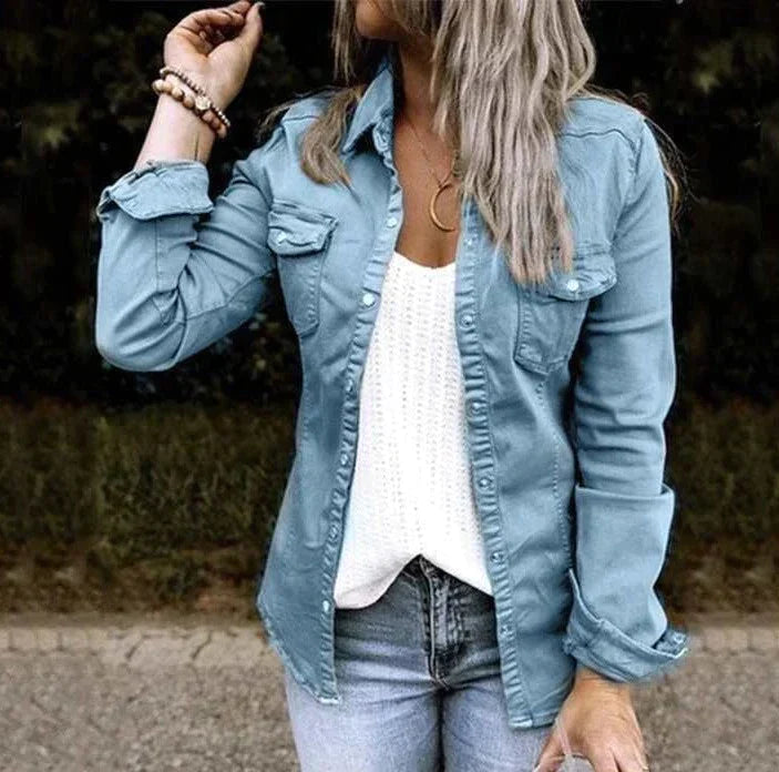 Levoire | Veste En Denim Décontractée Bleu
