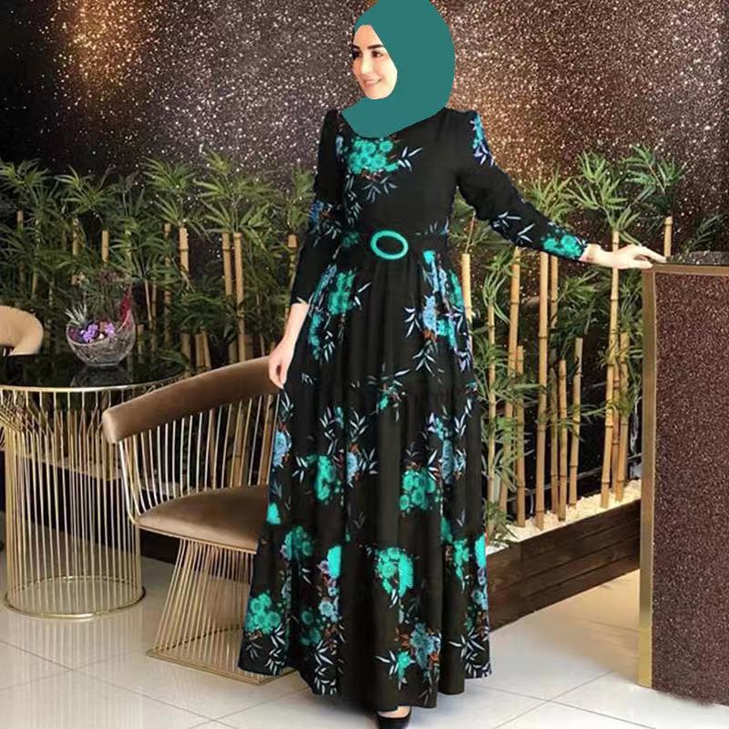 Levoire | Long jupe-robe en non-polaire Vert