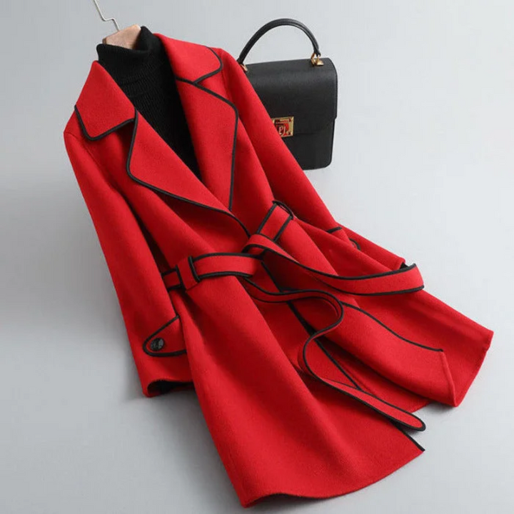 Levoire | Veste Ample Avec Ceinture Et Poches Latérales Rot