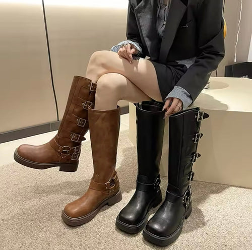 Levoire | Bottes Avec Boucles Et Talon