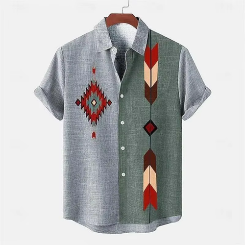 Levoire | Chemise à manches courtes avec impression artistique