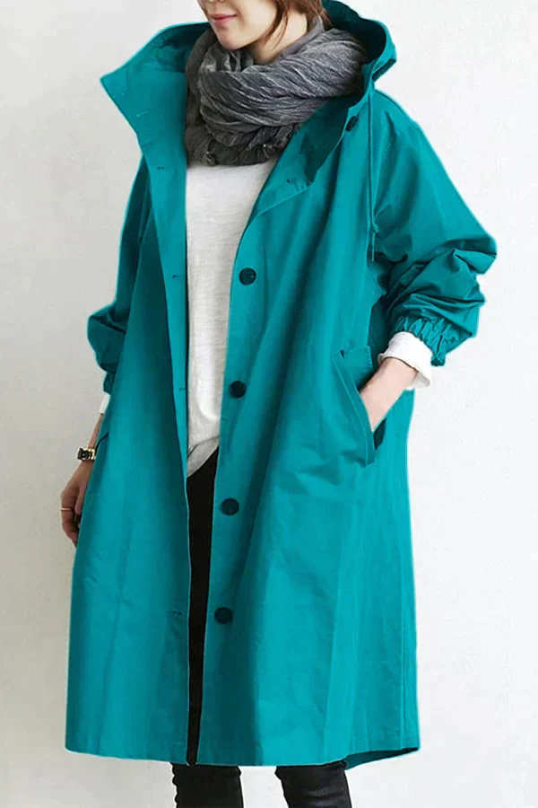 Levoire | Grande Taille Imperméable Bleu turquoise