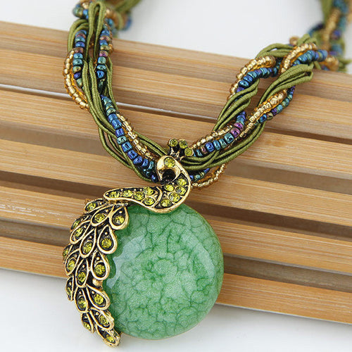 Levoire | Pendentif Paon Collier