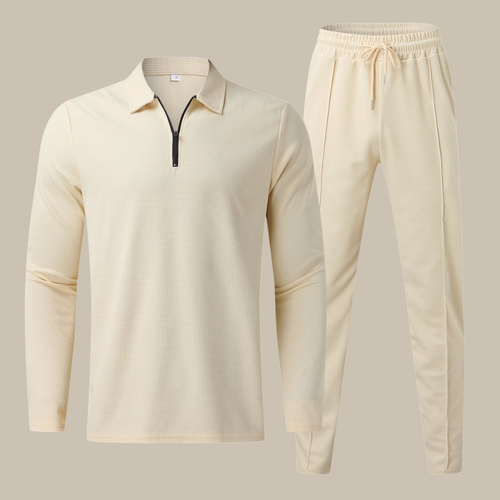 Levoire | Haut 2 Pièces Costume Homme Polo Manches Longues Et Jogger