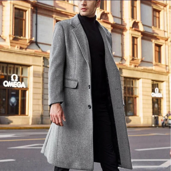 Levoire | Long et chaud manteau trench Gris