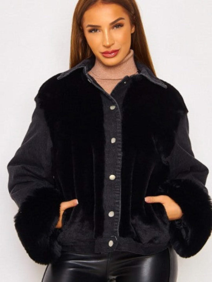 Levoire | Denim Doux Avec Coutures Douces Pour L'Automne Et Noir