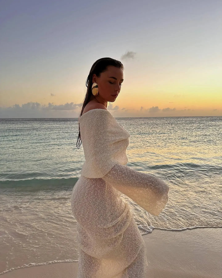 Levoire | Robe Maxi À Épaules Dénudées