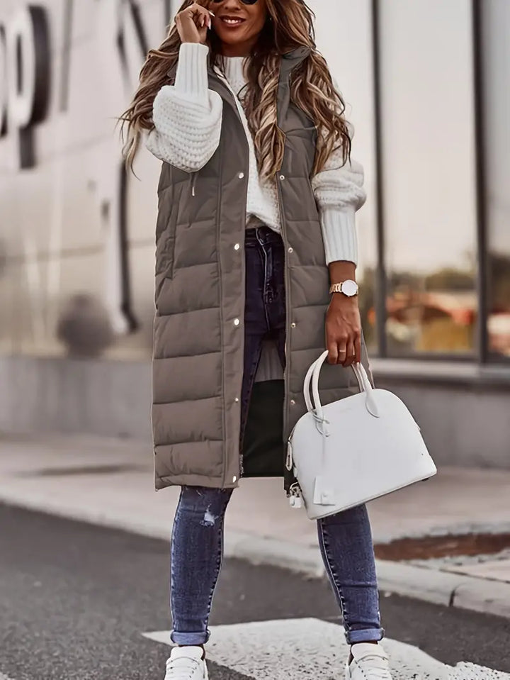 Levoire | Veste De Pluie Plus Longue Pour Femmes Gris