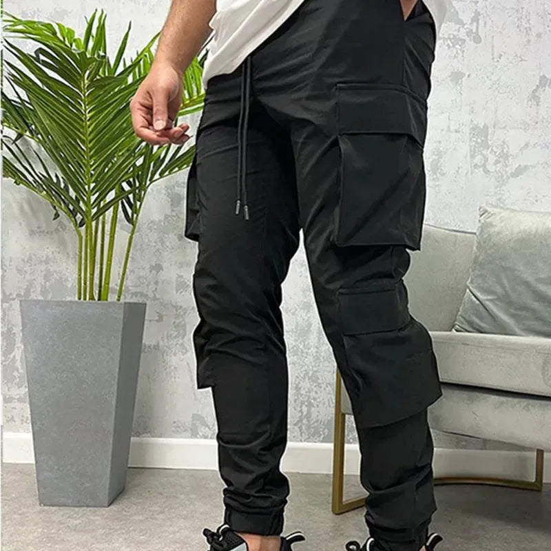 Levoire | Hommes Pantalons Stretch avec cordons aux chevilles
