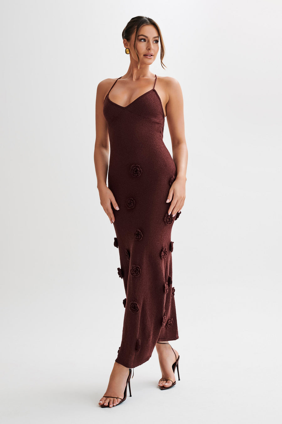 Levoire | Robe Maxi Fluide Brun foncé