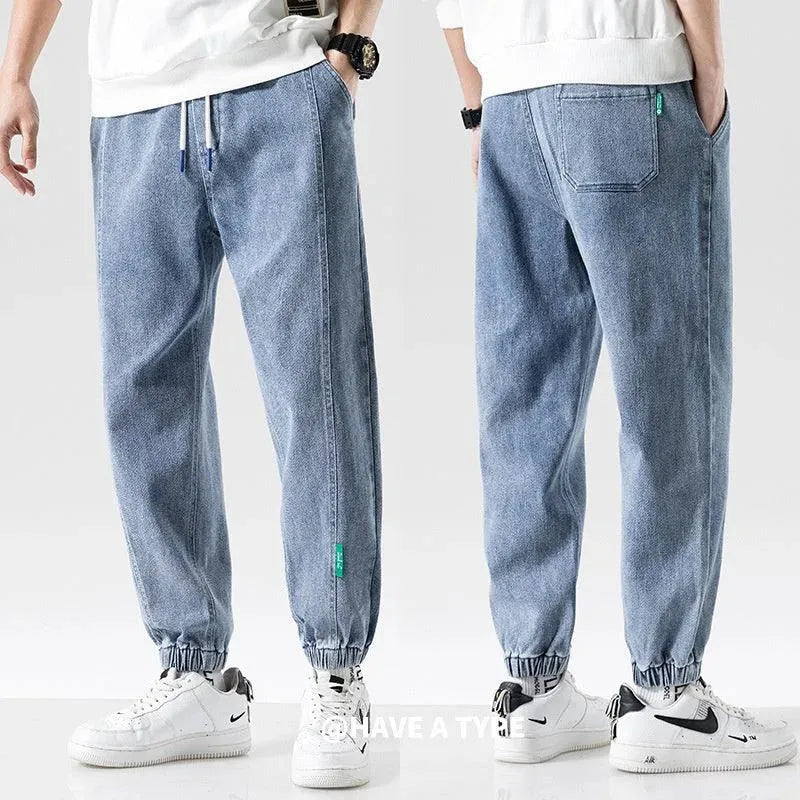 Levoire | Pantalons en jean pour hommes grande taille à jambe ample