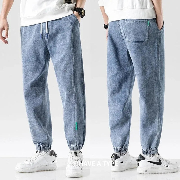Levoire | Pantalons en jean pour hommes grande taille à jambe ample