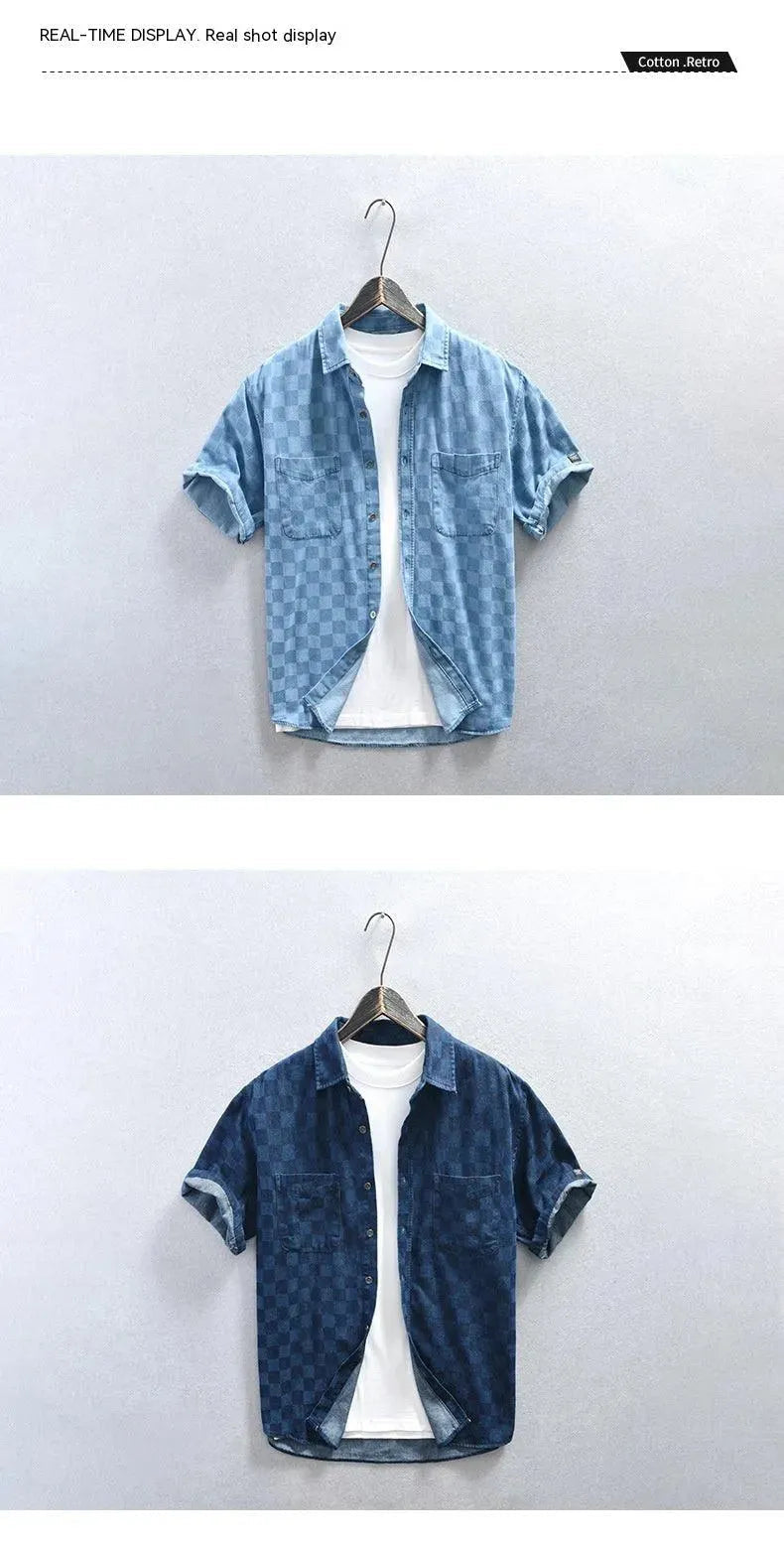 Levoire | Chemise en denim courte dans un style décontracté