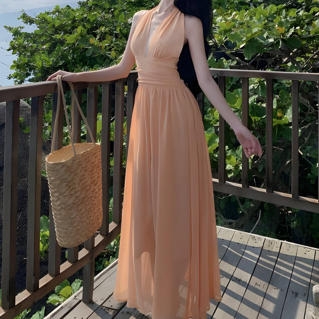 Levoire | Robe Maxi Élégante À Halter