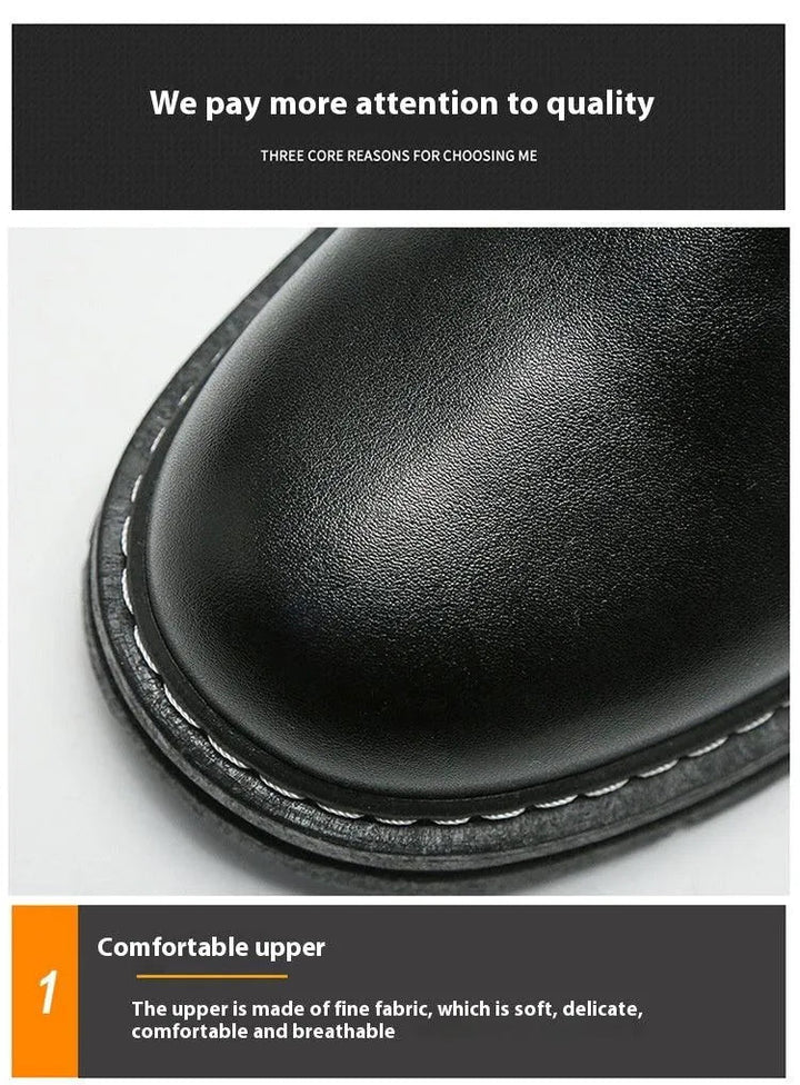 Levoire | Chaussures en cuir pour hommes avec plateforme – Style durable et confort garanti