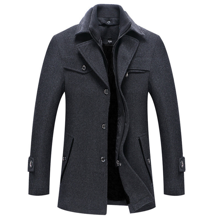 Levoire | Veste Dain Élegante Pour Hommes Gris