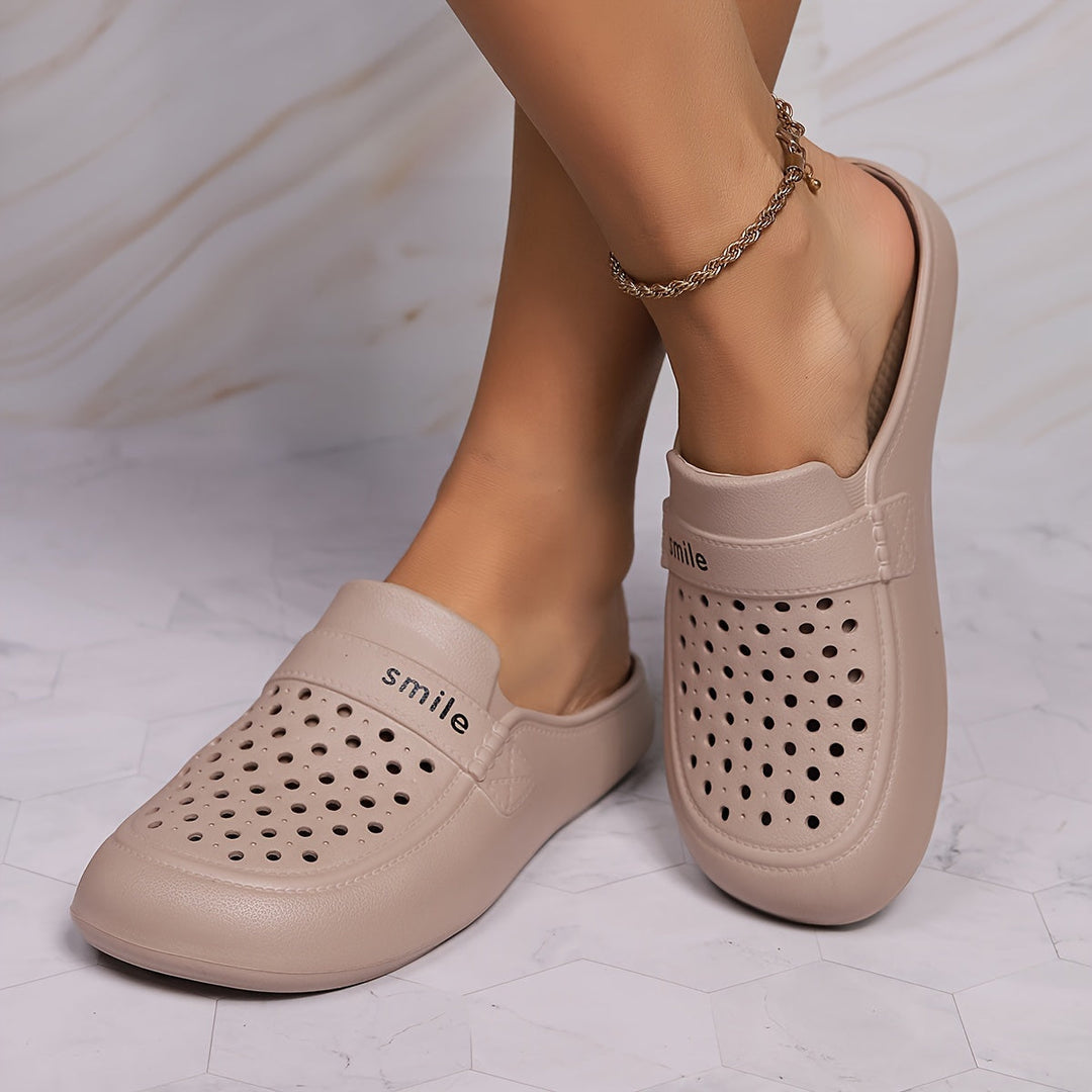 Levoire | Imprimé De Lettre Eva Chaussures En Bois Avec Semelle Souple