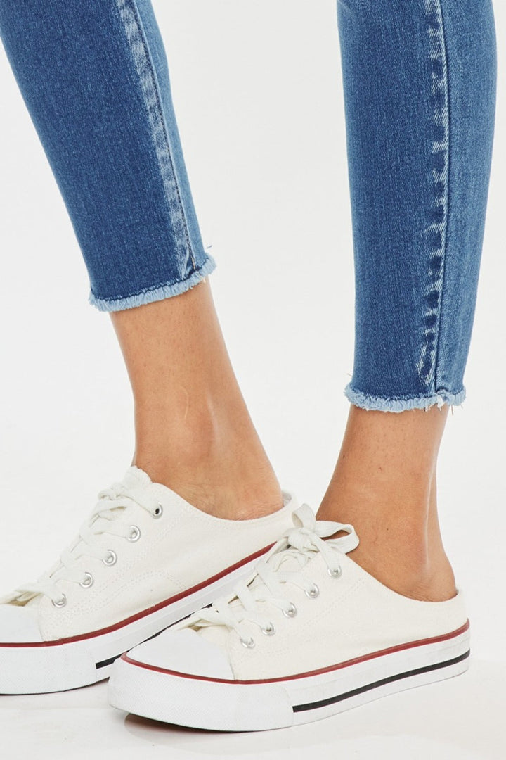 Levoire | Jean Skinny En Denim Raidoilla