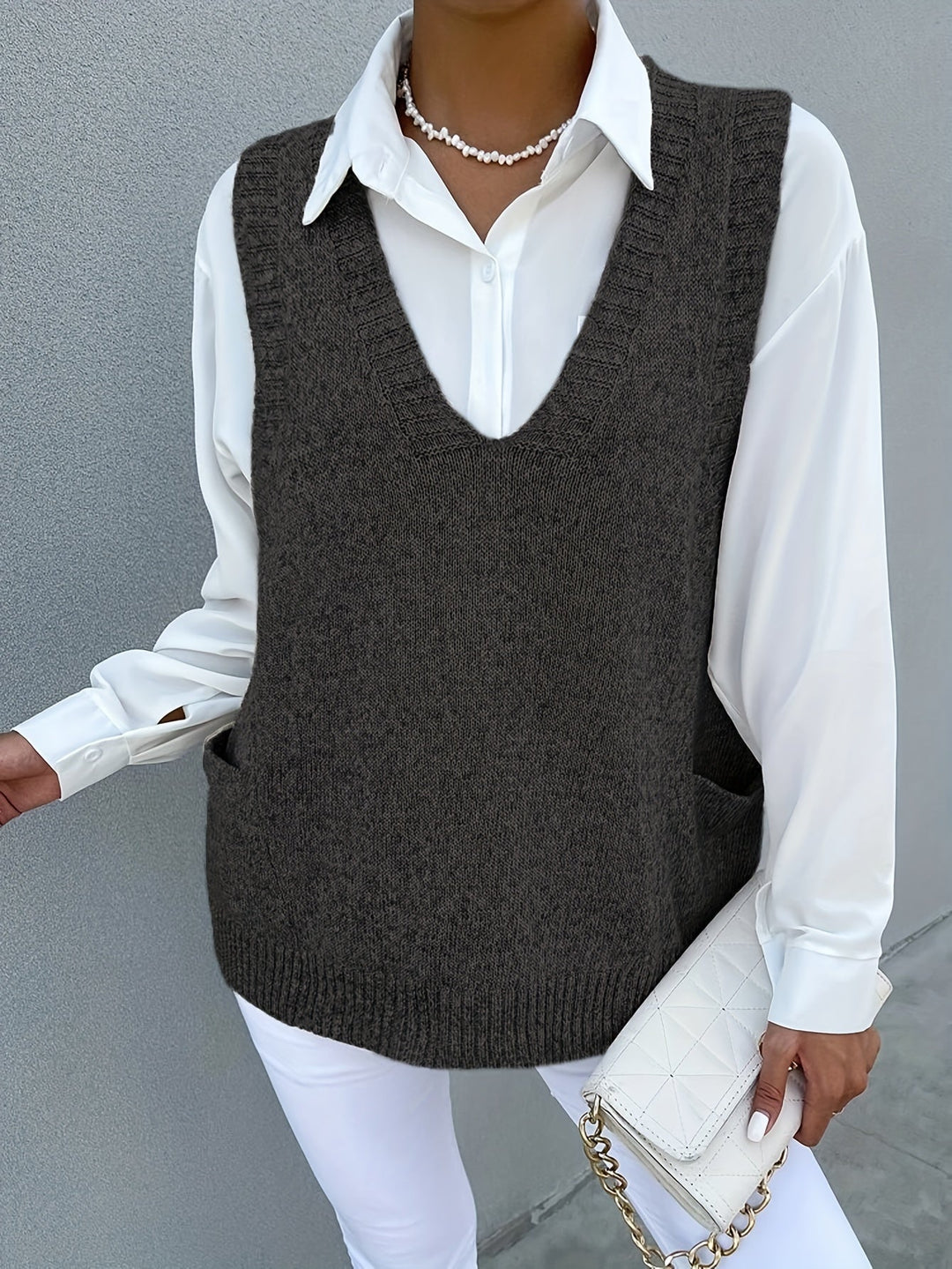 Levoire | Pull-Over Col Montant Avec Poches Pour Femmes Anna