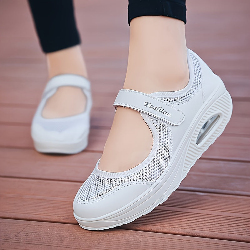 Levoire | Chaussures De Sport À Coussin D'air En Mesh Pour Femmes Blanc