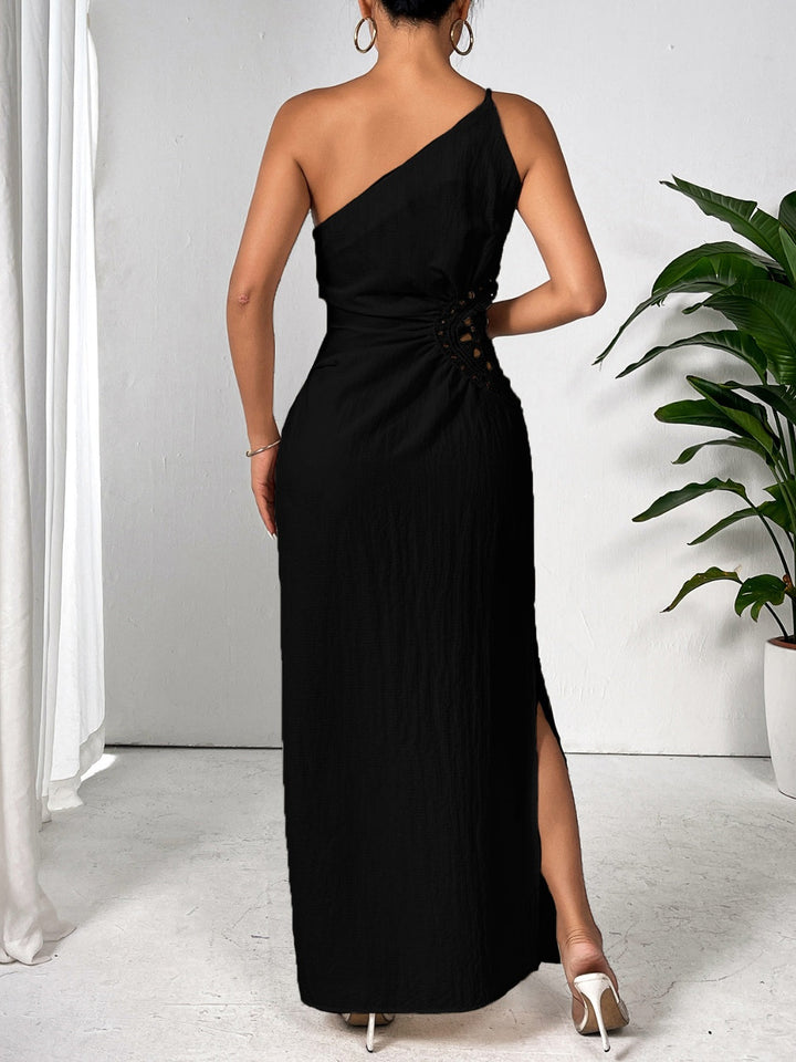 Levoire | Honey Schlitz Robe Maxi Sans Manches À Une Épaule Élégante & Audacieuse