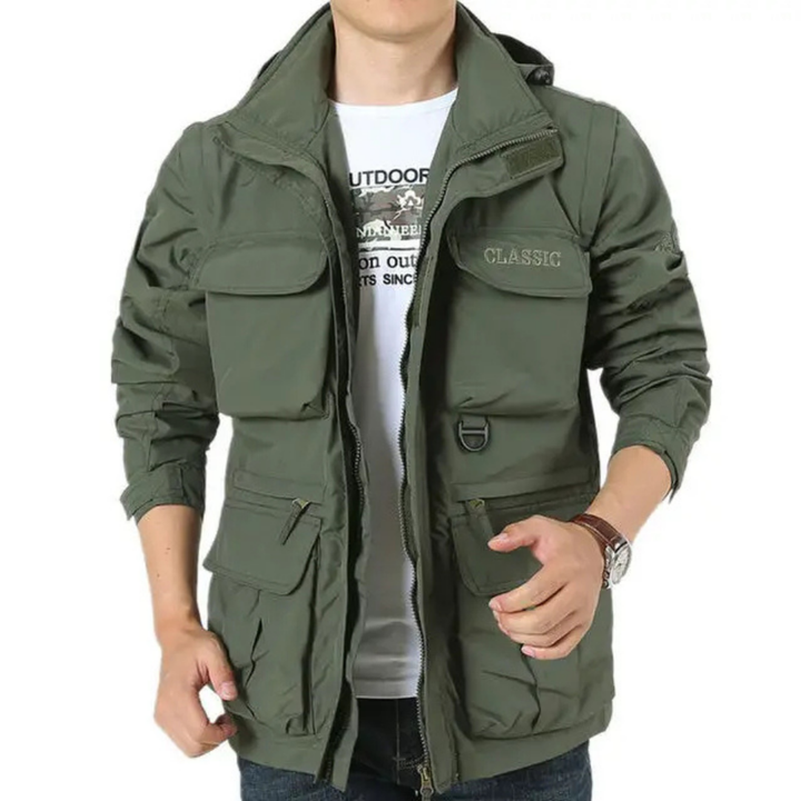 Levoire | Veste Outdoor Fonctionnelle Pour Hommes Vert foncé militaire
