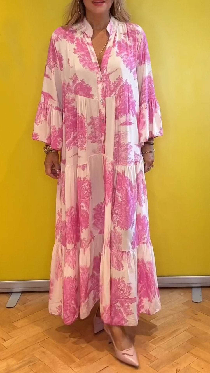Levoire | Robe Chic Coupe Droite Moderne Rosa