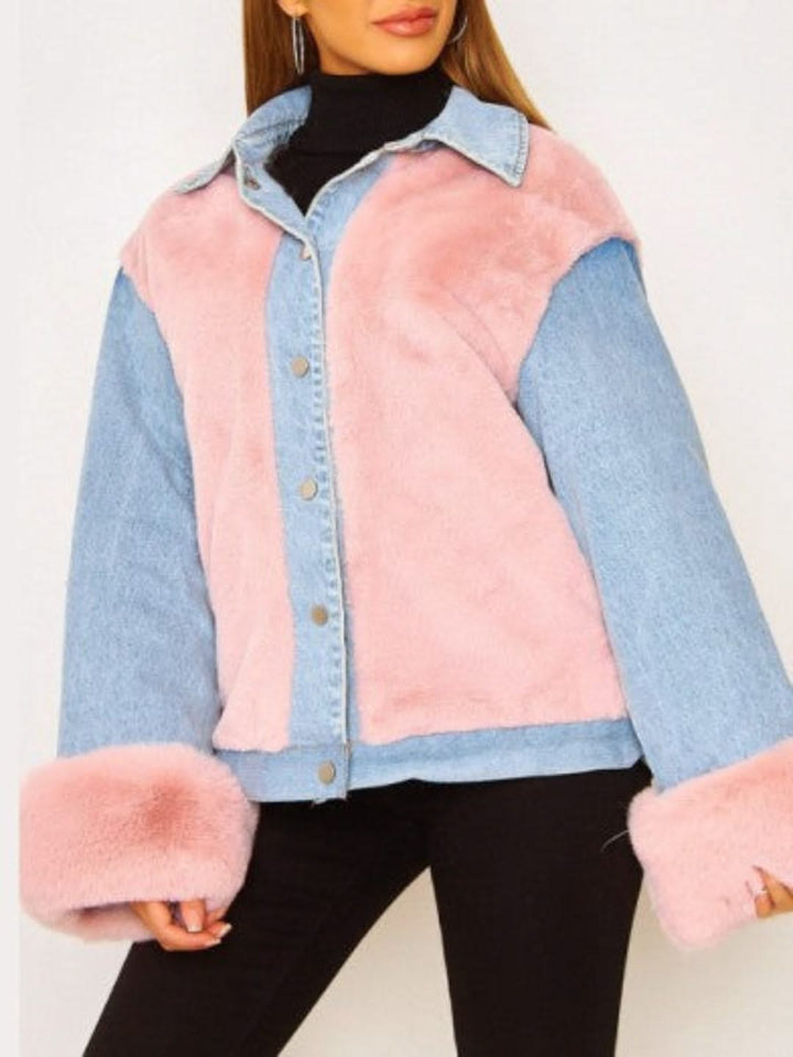 Levoire | Denim Doux Avec Coutures Douces Pour L'Automne Et Bleu Rose