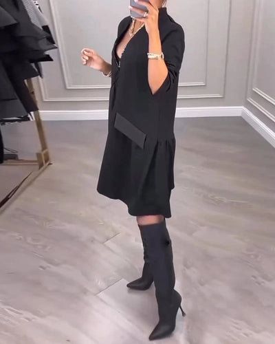 Levoire | Robe Élégante À Décolleté En V Et Esprit Artistique