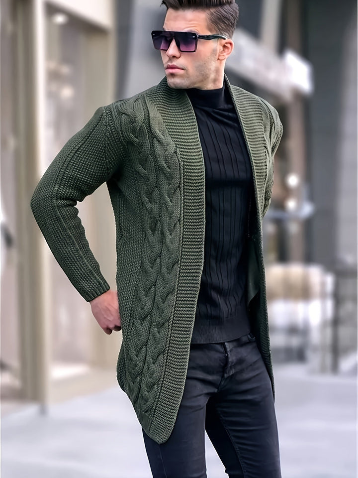 Levoire | Grandes Tailles Cape En Tissu Pour Homme Vert olive