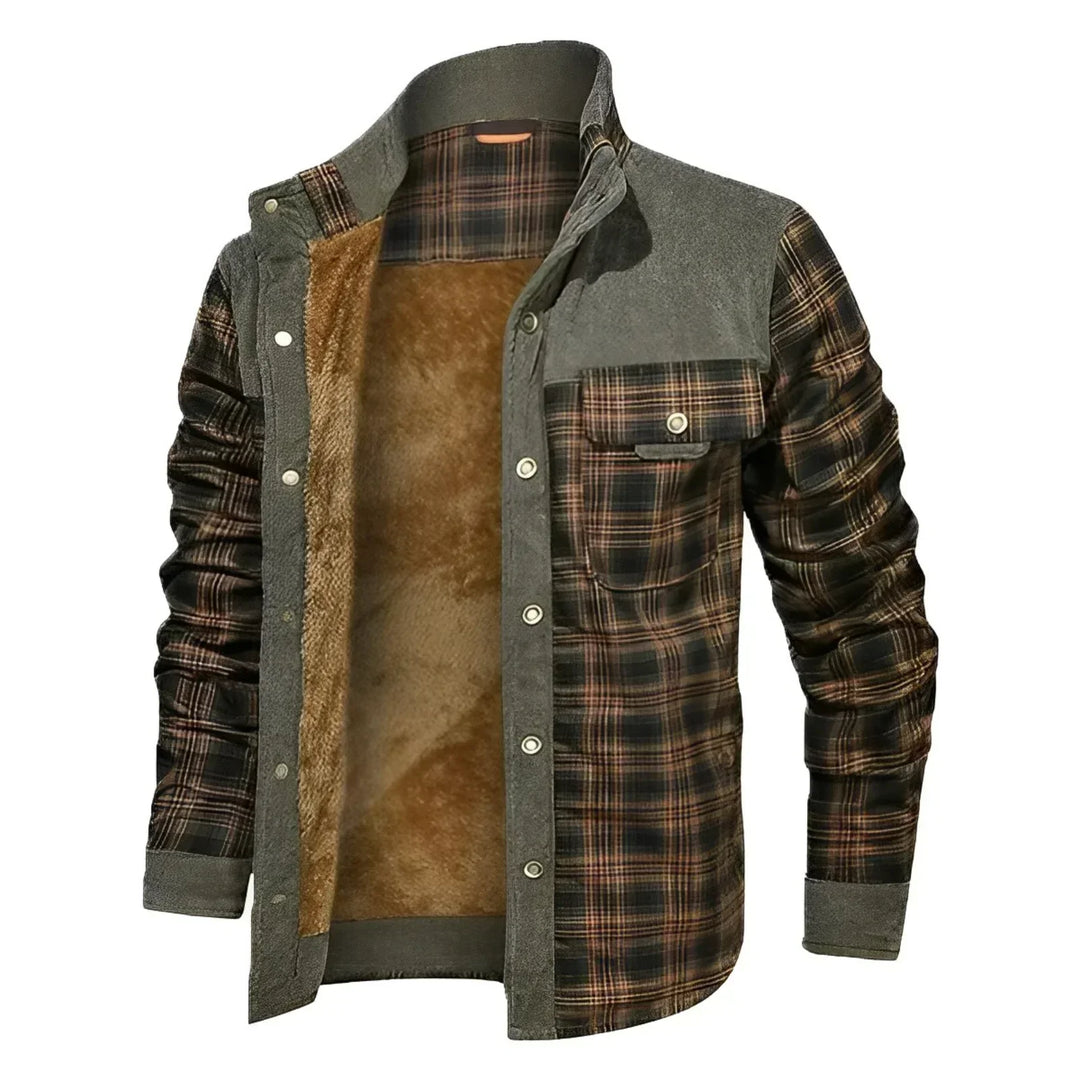 Levoire | Veste À Motifs Pour Hommes Gris Orange