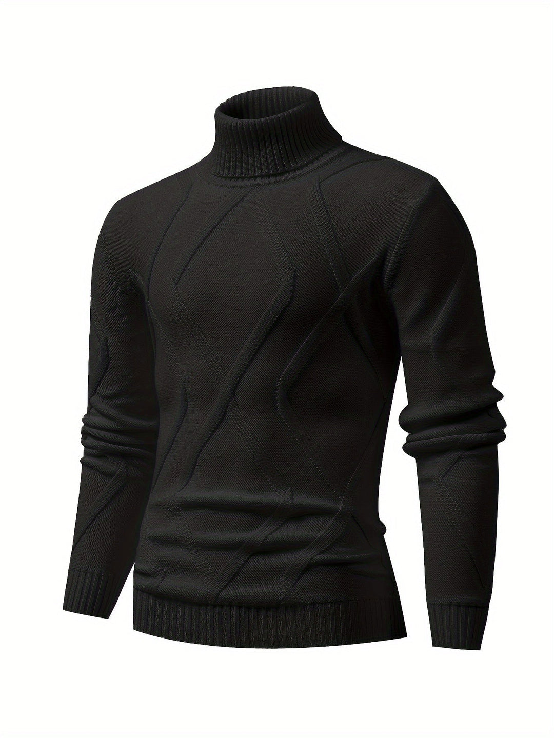 Levoire | Pull À Col Roulé En Tricot Avec Coupe Moderne