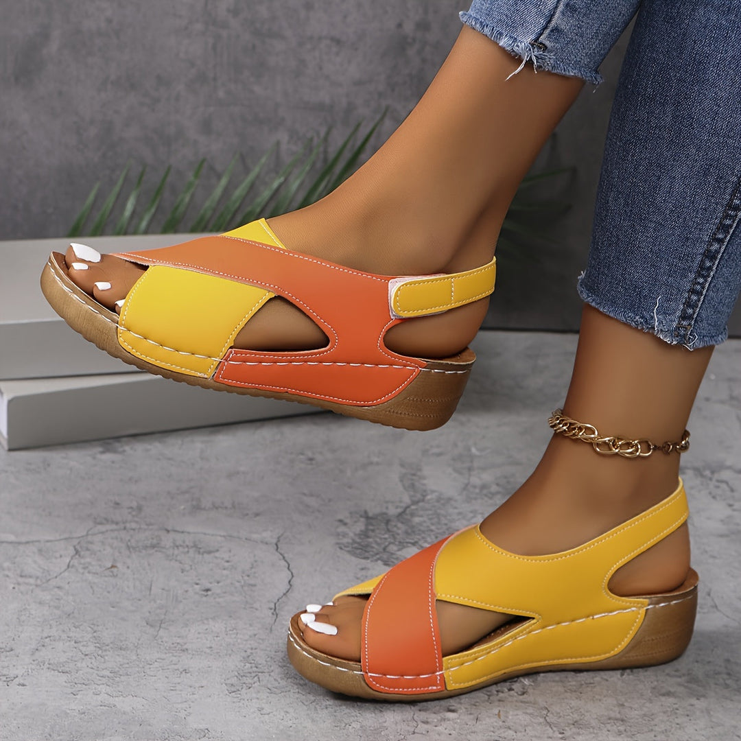 Levoire | Sandales Orthopédiques En Cuir Végétalien Orange