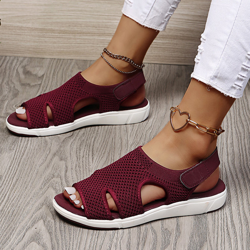 Levoire | Chaussures Plates Respirantes Ultra Légères Vin Rouge