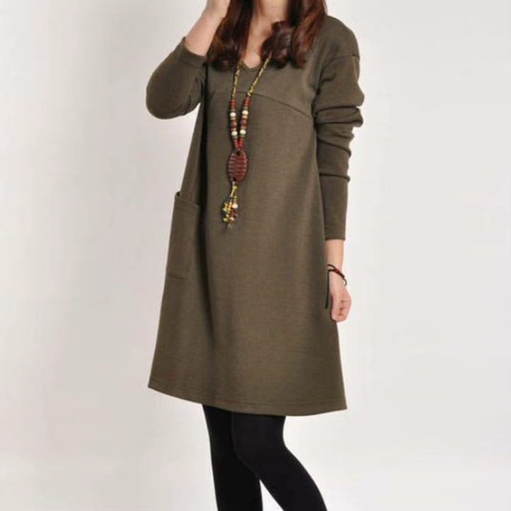 Levoire | Rento Midi Robe Boho Viehätteisellä Braun
