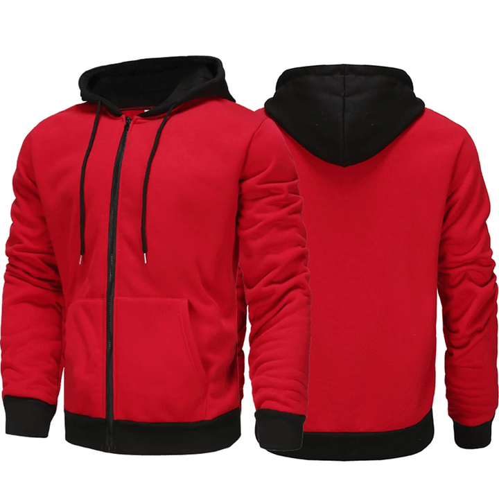 Levoire | Sweat À Capuche Classique Avec Capuche Contrastée Rot