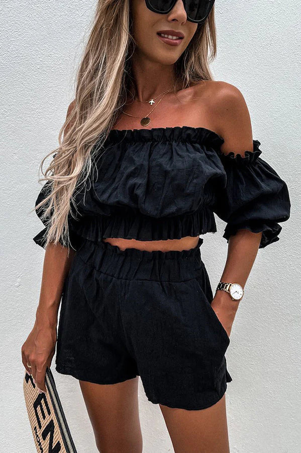 Levoire | ROBE EN LIN Noir