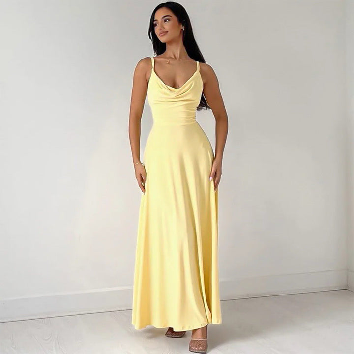 Levoire | Robe Maxi Stylée Et Durable Jaune