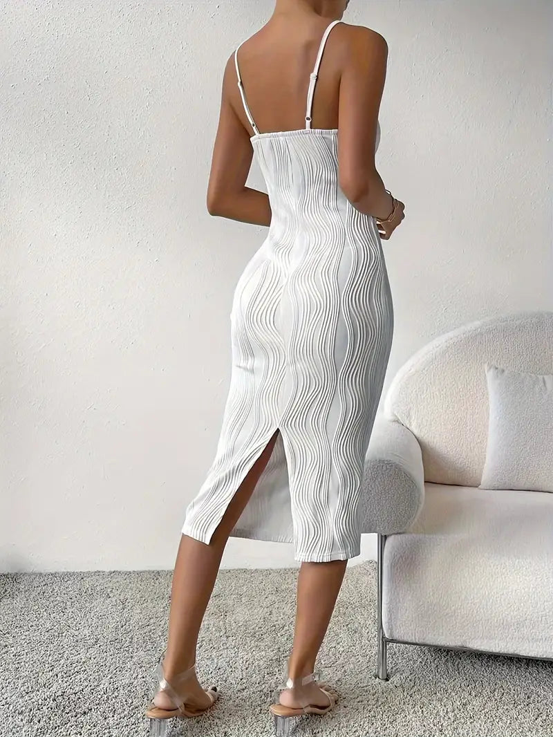 Levoire | Robe Cami Structurée Avec Fente Au Dos