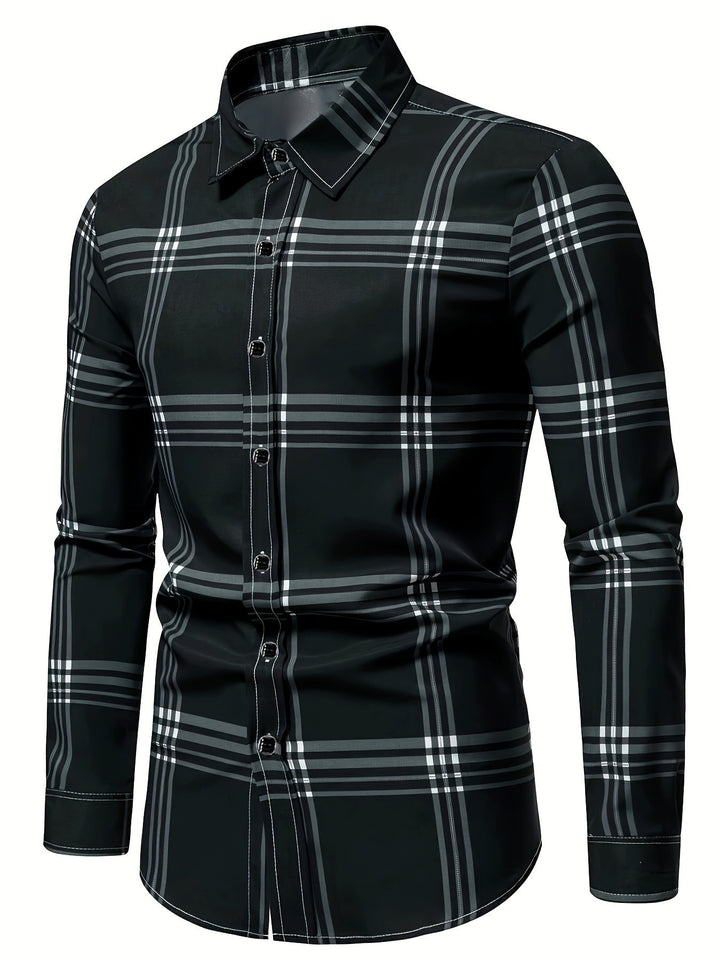 Levoire | Chemise Pour Hommes À Imprimé Sur Le Mollet Avec Col Réversible