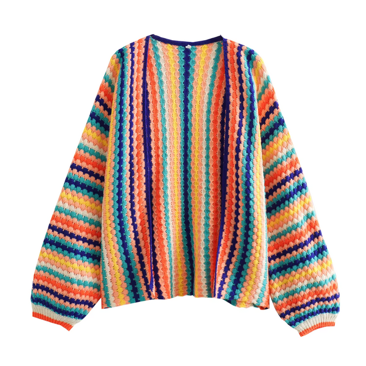 Levoire | Cardigan Surdimensionné Style Boho Pour Femmes Multicolore