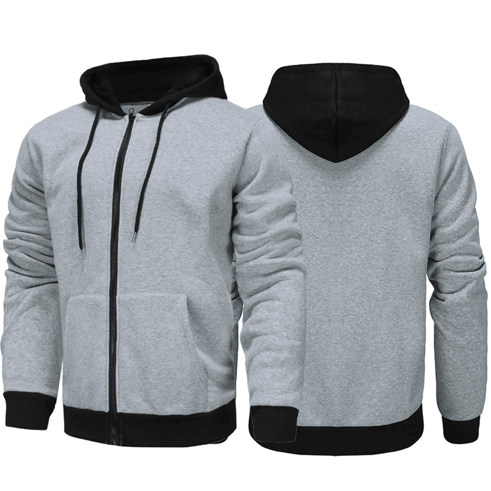 Levoire | Sweat À Capuche Classique Avec Capuche Contrastée Gris clair