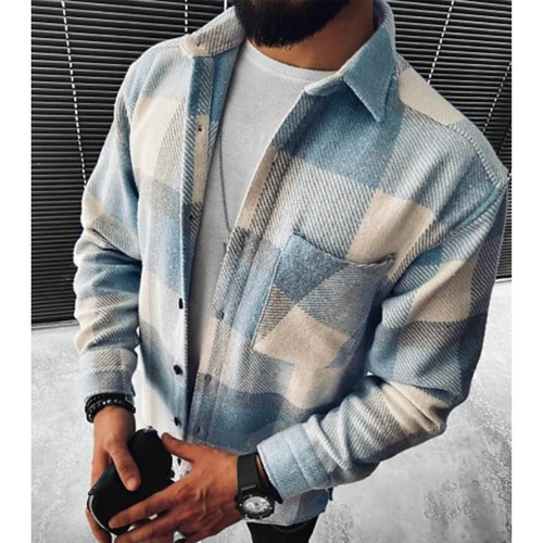 Levoire | Chemise à manches longues à carreaux pour hommes